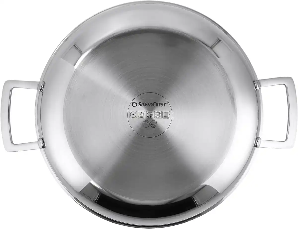 Bild 2 von SILVERCREST® Edelstahl-Servierpfanne »Wabenstruktur«