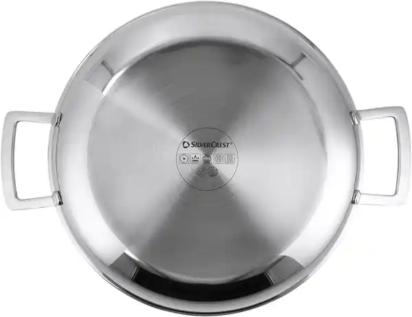 Bild 2 von SILVERCREST® Edelstahl-Servierpfanne »Wabenstruktur«