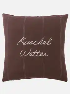 Deko Kissen 45x45cm, mit Füllung Braun