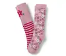 Bild 1 von 2 Paar Kinder-Gummistiefel-Socken, geblümt