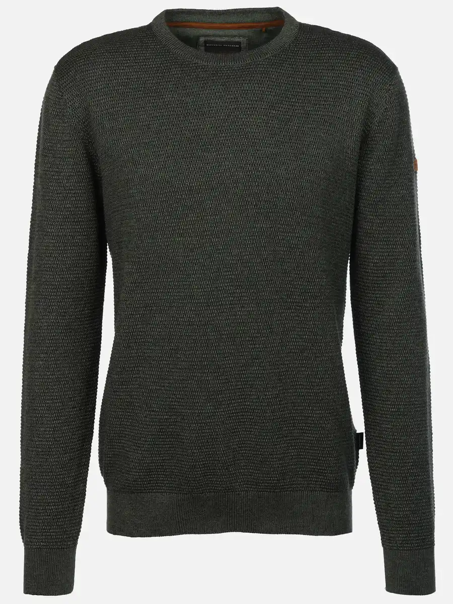 Bild 1 von Herren Pullover in Waffelstruktur Oliv