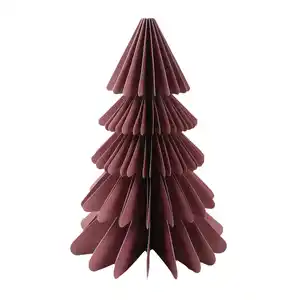 Papier-Weihnachtsbaum mit Magnet 30cm Rot