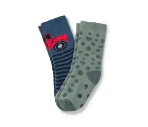2 Paar Kinder-Antirutsch-Socken, Truck