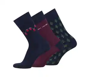 3 Paar Tom Tailor Socken »Xmas Box«, Dark Navy