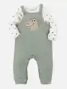 Bild 1 von Baby Jungen 2teiliges Set bestehend aus Body und Latzhose Grün