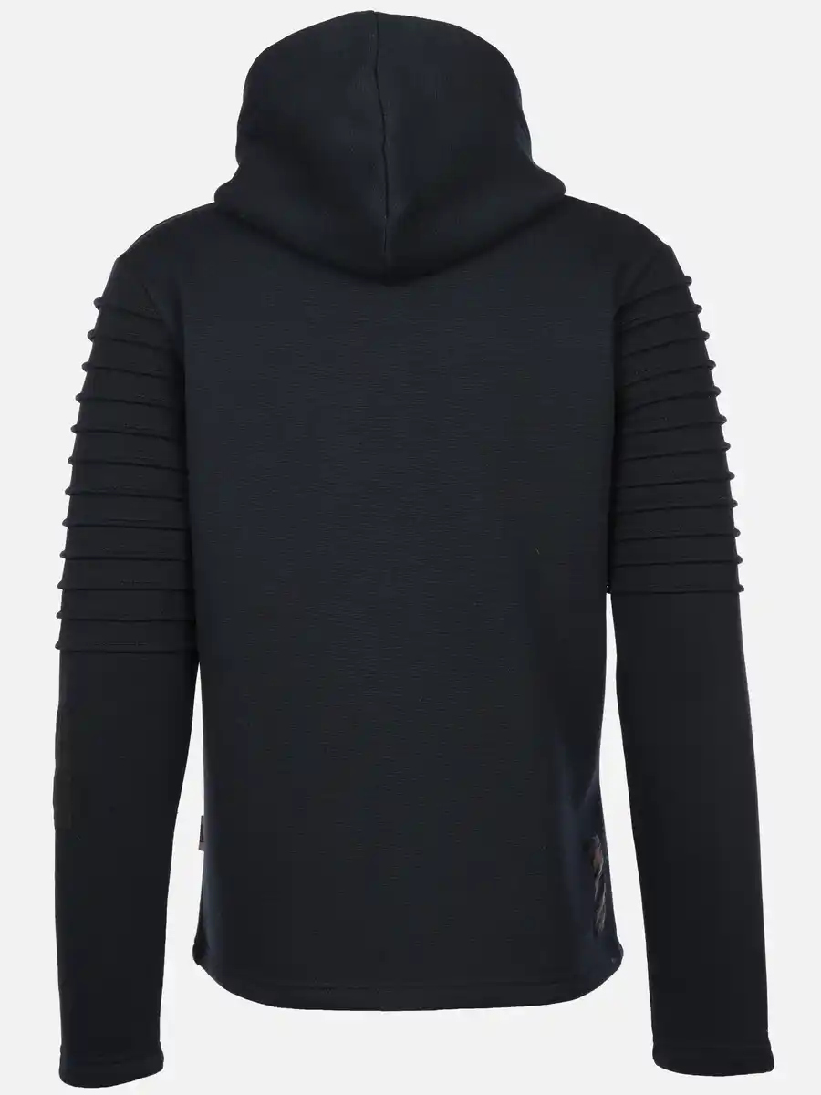 Bild 2 von Herren Bikersweatjacke mit Kapuze Blau