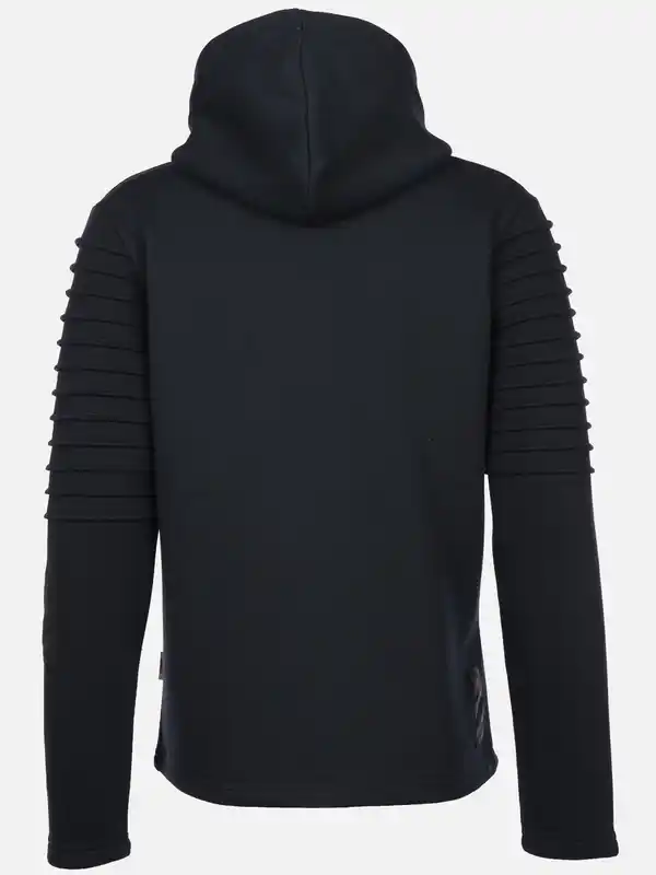 Bild 2 von Herren Bikersweatjacke mit Kapuze Blau