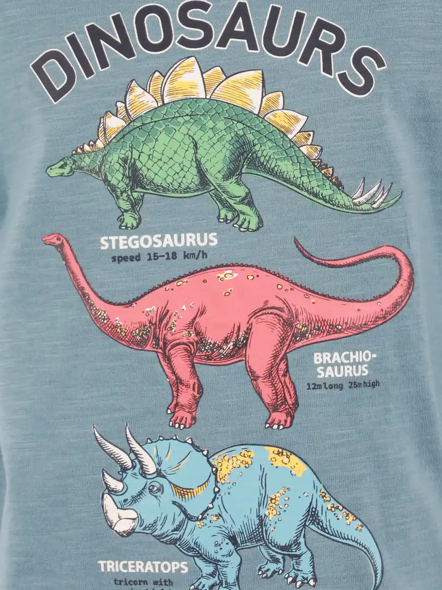 Bild 3 von Jungen Langarmshirt mit Dino-Print Blau