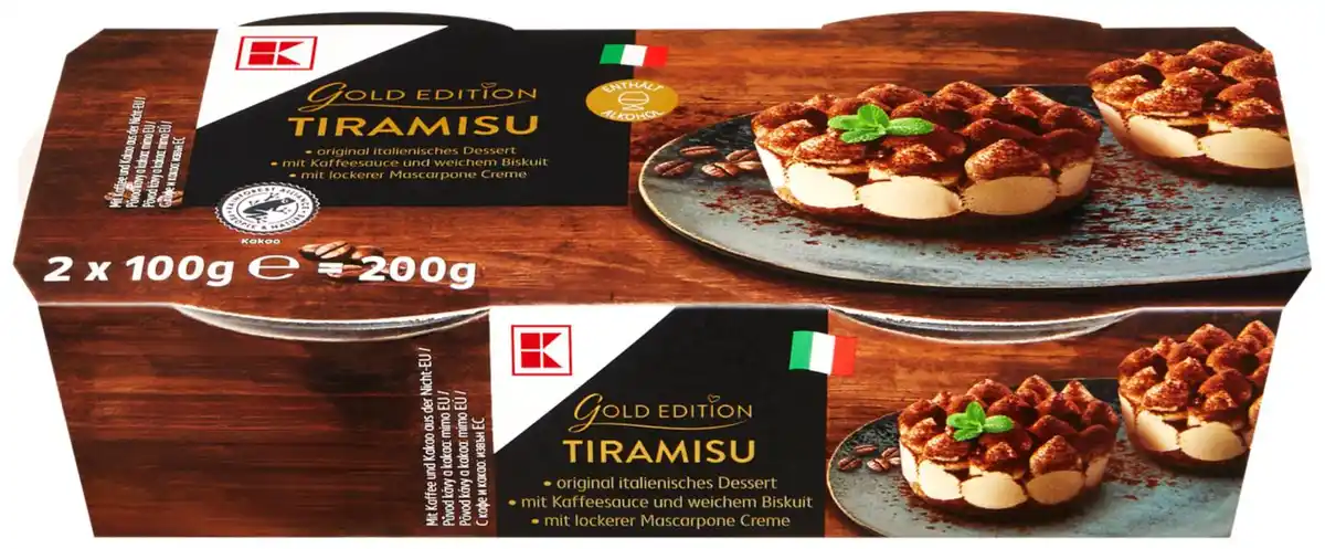 Bild 1 von K-GOLD EDITION Tiramisu, 2 St. = 200-g-Packg.