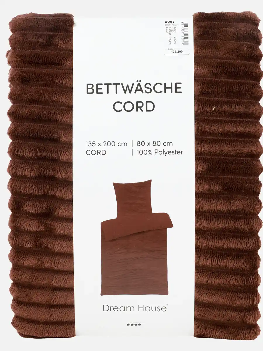 Bild 2 von Bettwäsche in Rippoptik Braun