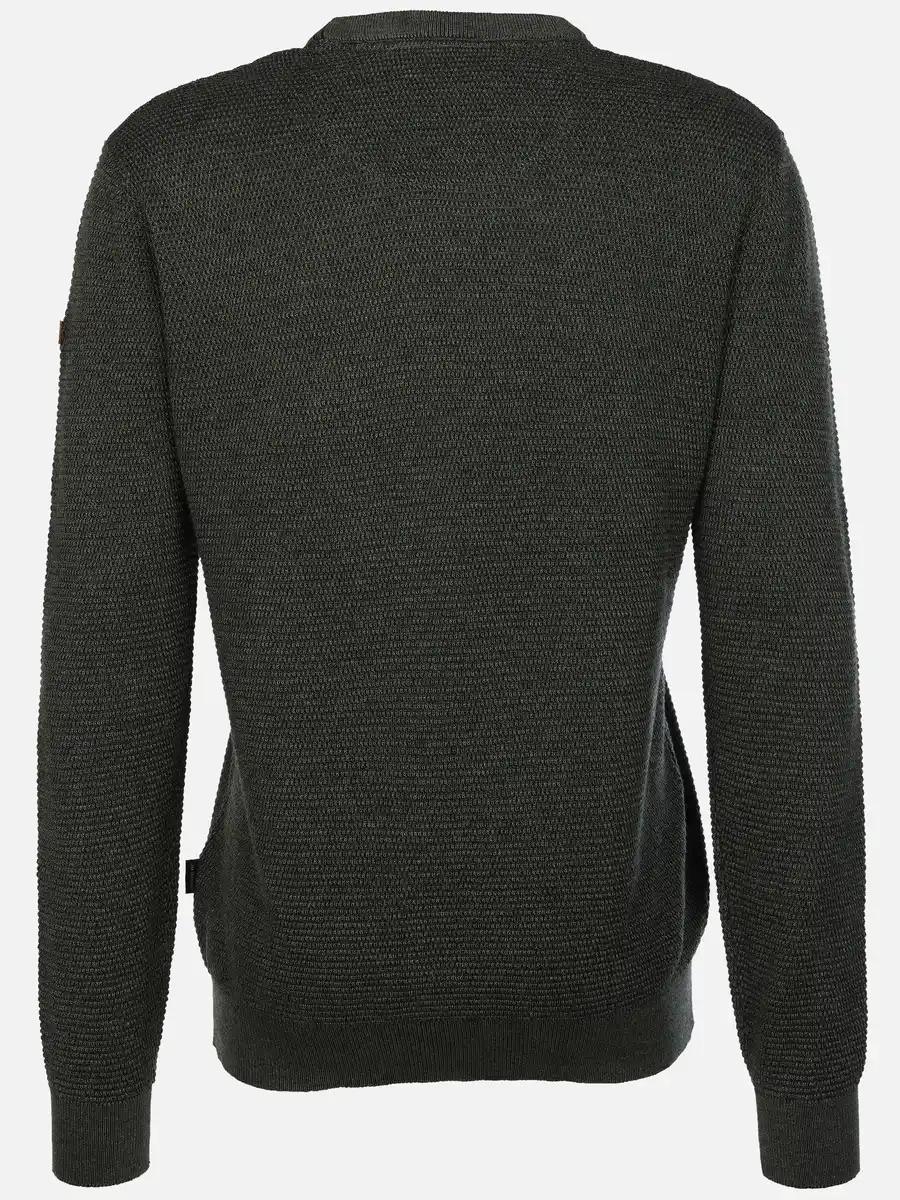 Bild 2 von Herren Pullover in Waffelstruktur Oliv