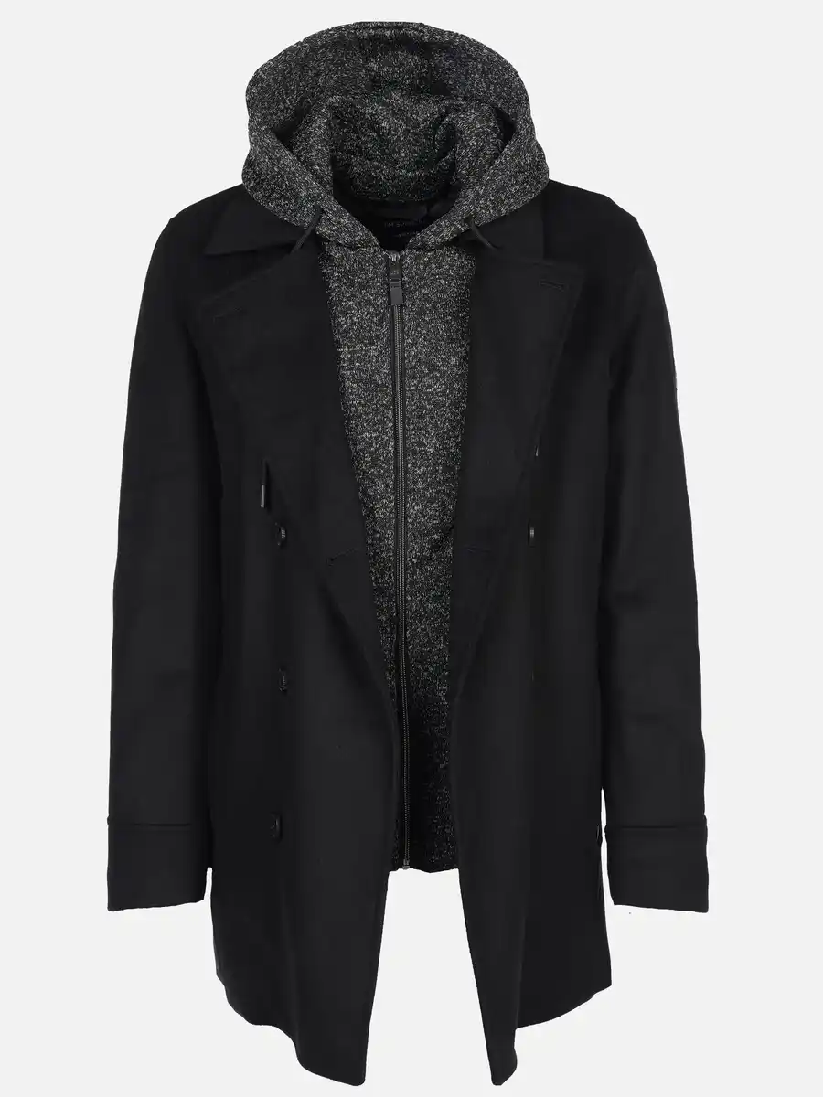 Bild 3 von Herren Mantel im 2in1 Look Schwarz