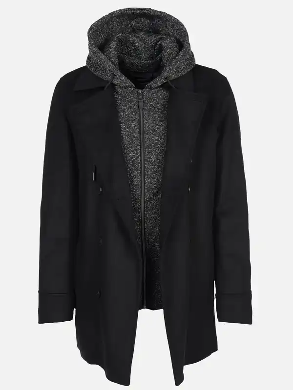Bild 3 von Herren Mantel im 2in1 Look Schwarz