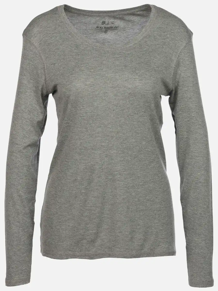 Bild 1 von Damen Basic Rippshirt Grau