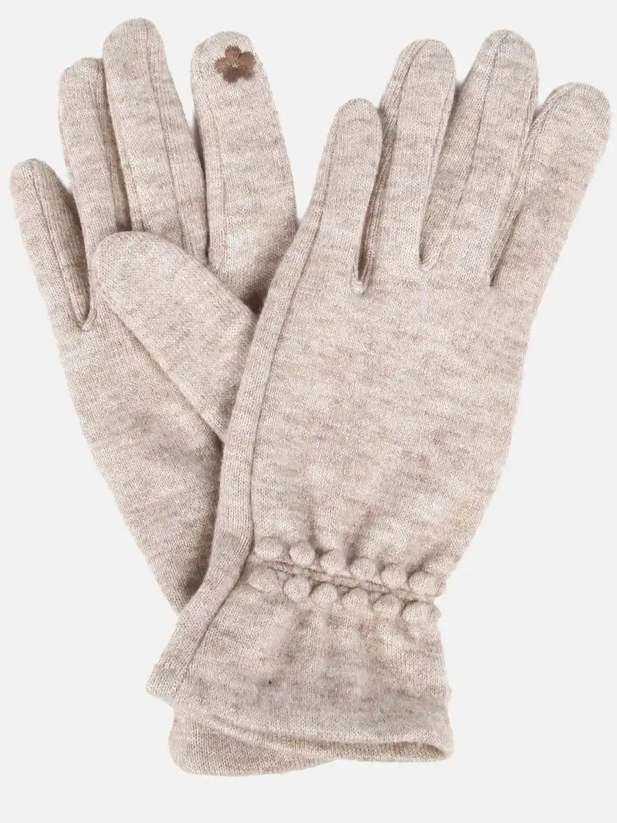 Bild 1 von Damen Strick-Handschuhe Beige