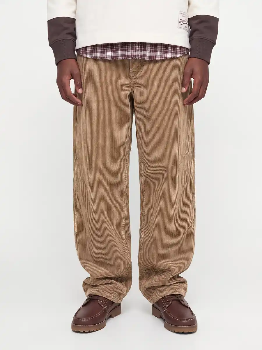 Bild 2 von Jack&Jones Junior JPSTALEX ORIGINAL WASHED CORDUROY Cordhose Braun