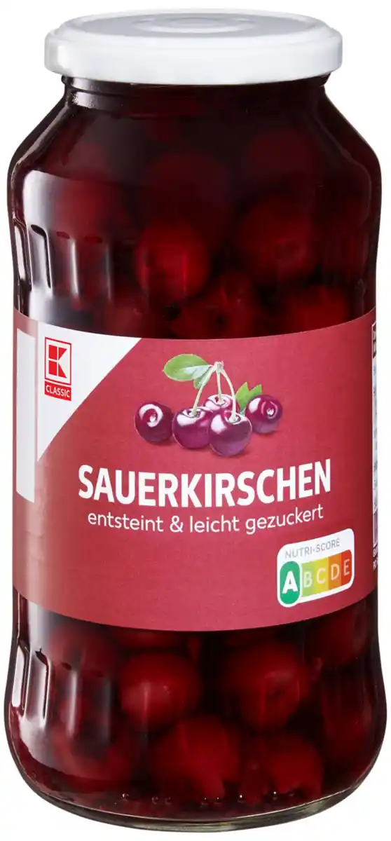 Bild 1 von K-CLASSIC Sauerkirschen, 680-g-Glas