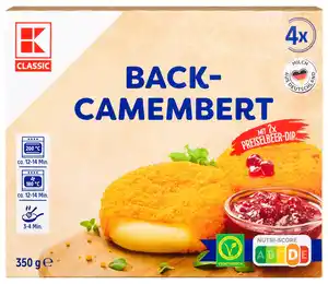 K-CLASSIC Back-Camembert oder Mozzarella-Sticks, 300 - 350-g-Packg.