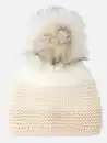 Bild 2 von Damen Mütze mit Bommel Beige