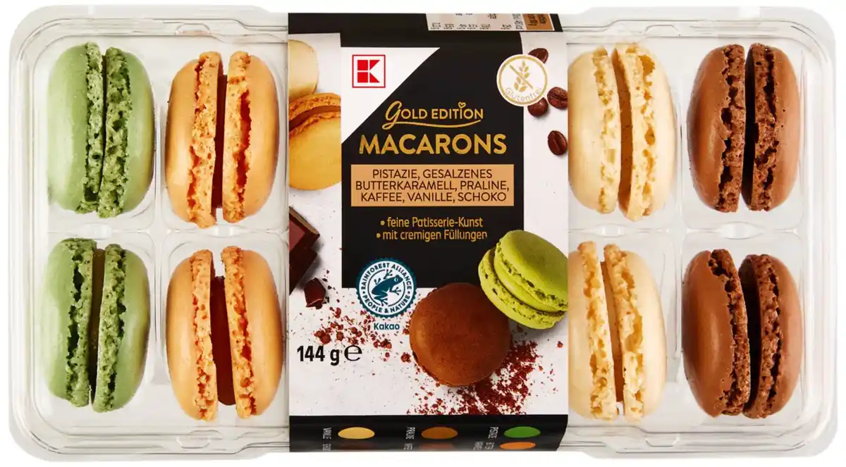 Bild 1 von K-GOLD EDITION Macarons Sélection, 12 St. = 144-g-Packg.