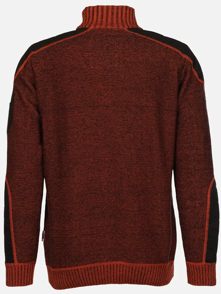 Bild 2 von Herren Stricktroyer mit Stickerei Orange