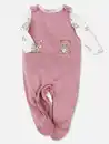 Bild 2 von Baby Mädchen Strampler Set mit Langarmbody Rosa