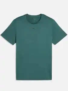 Herren Sport T-Shirt meliert Grün