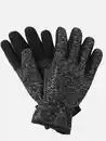 Bild 1 von Herren Handschuhe Fleece mit Kunstleder Schwarz
