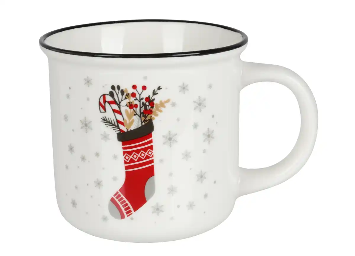 Bild 1 von Weihnachts-Kaffeebecher Emaille-Optik