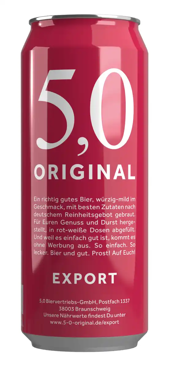 Bild 1 von Original 5,0 Export Bier