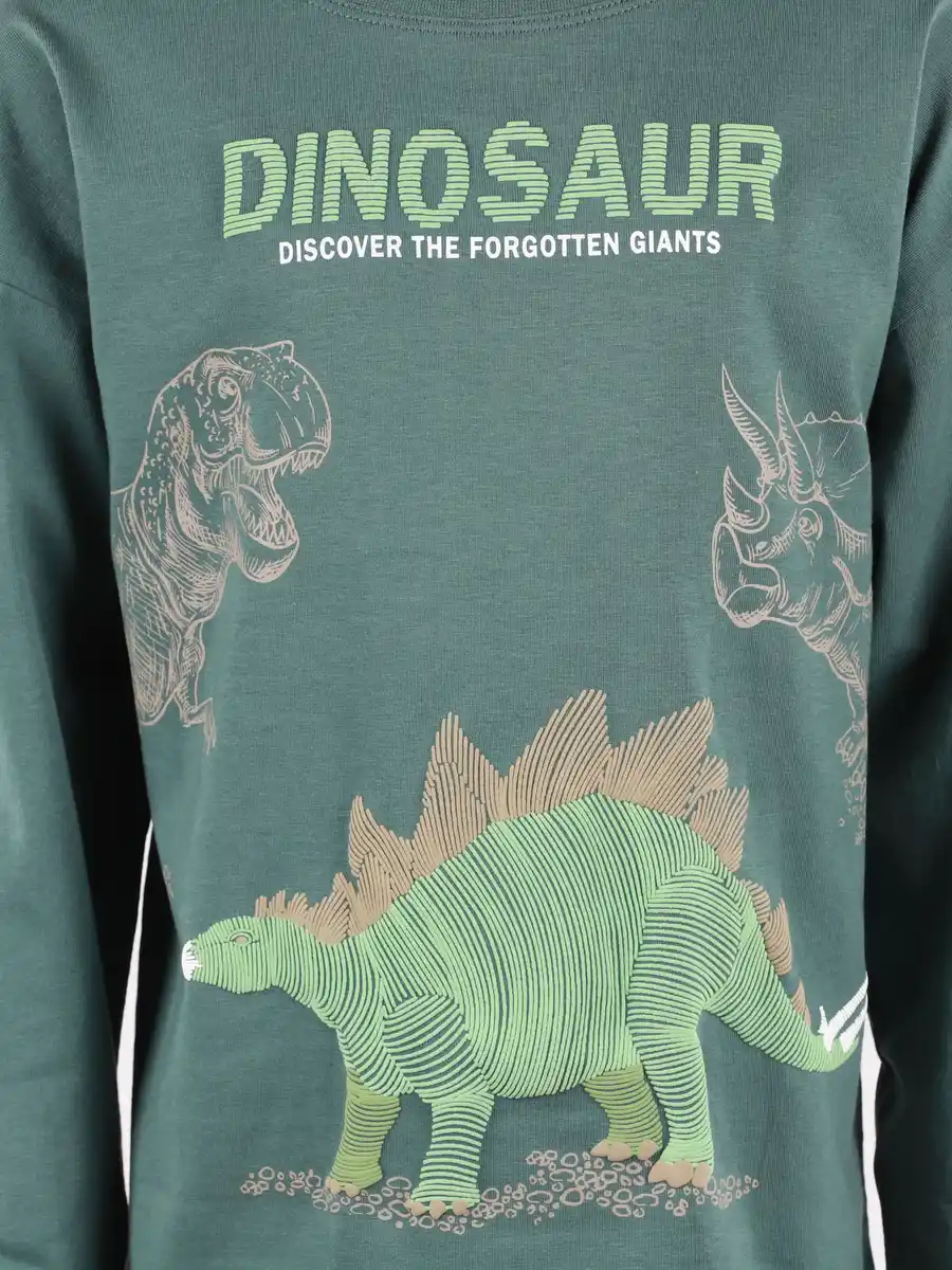 Bild 3 von Jungen Langarmshirt mit Dino-Print Grün