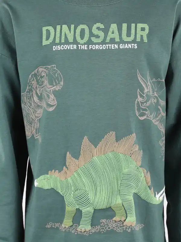Bild 3 von Jungen Langarmshirt mit Dino-Print Grün