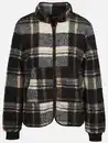 Bild 1 von Damen Teddy Cardigan im Karo-Look Schwarz