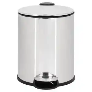 HOME CREATION Badeimer 5 l, Rund, Edelstahl