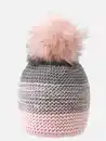 Bild 1 von Damen Mütze mit Bommel Rosa