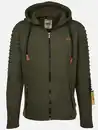Bild 2 von Herren Bikersweatjacke mit Kapuze Braun