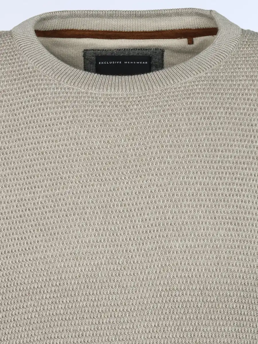 Bild 3 von Herren Pullover in Waffelstruktur Beige