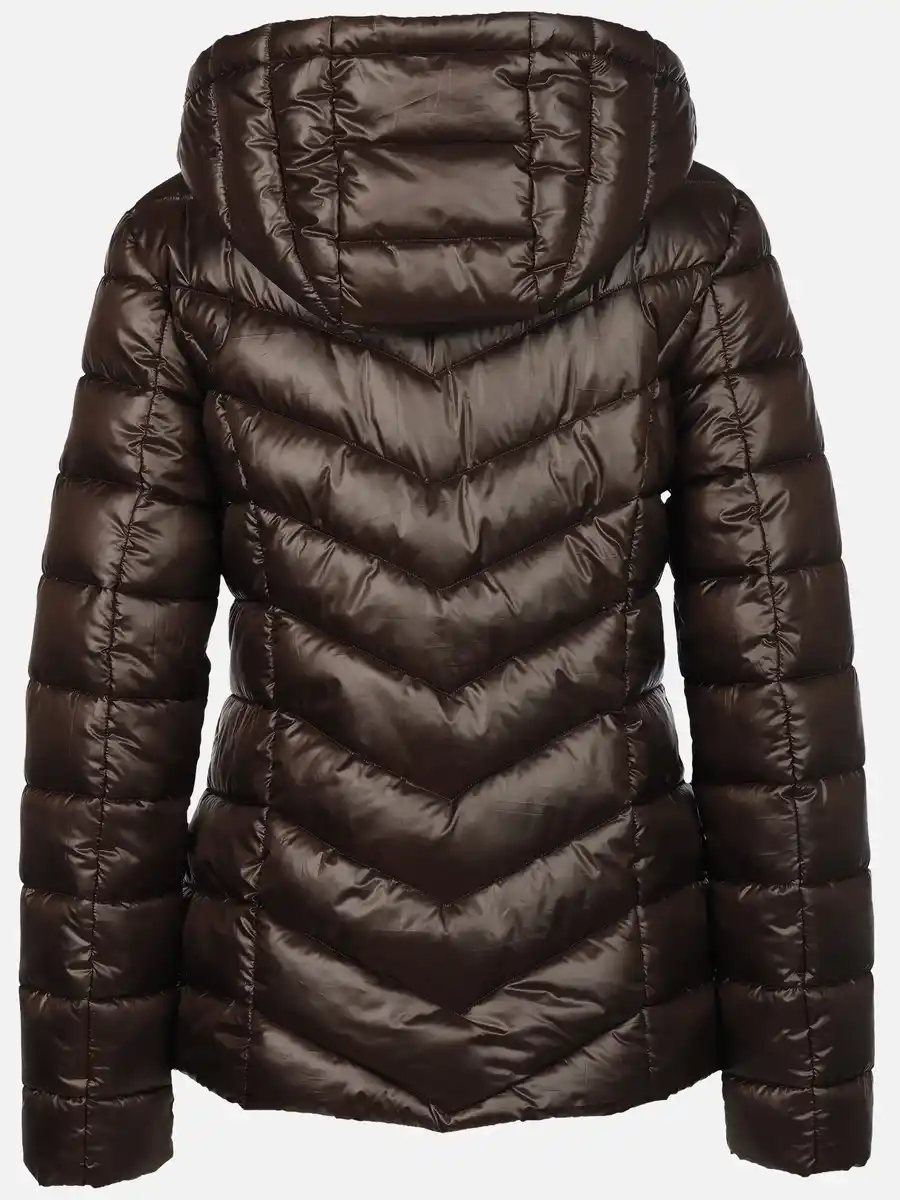 Bild 2 von Damen Steppjacke mit abnehmbarer Kapuze Braun