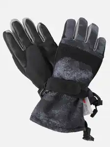 Kinder Skihandschuh mit Klett Grau