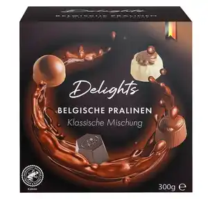 DELIGHTS Belgische Pralinen, 300-g-Packg.