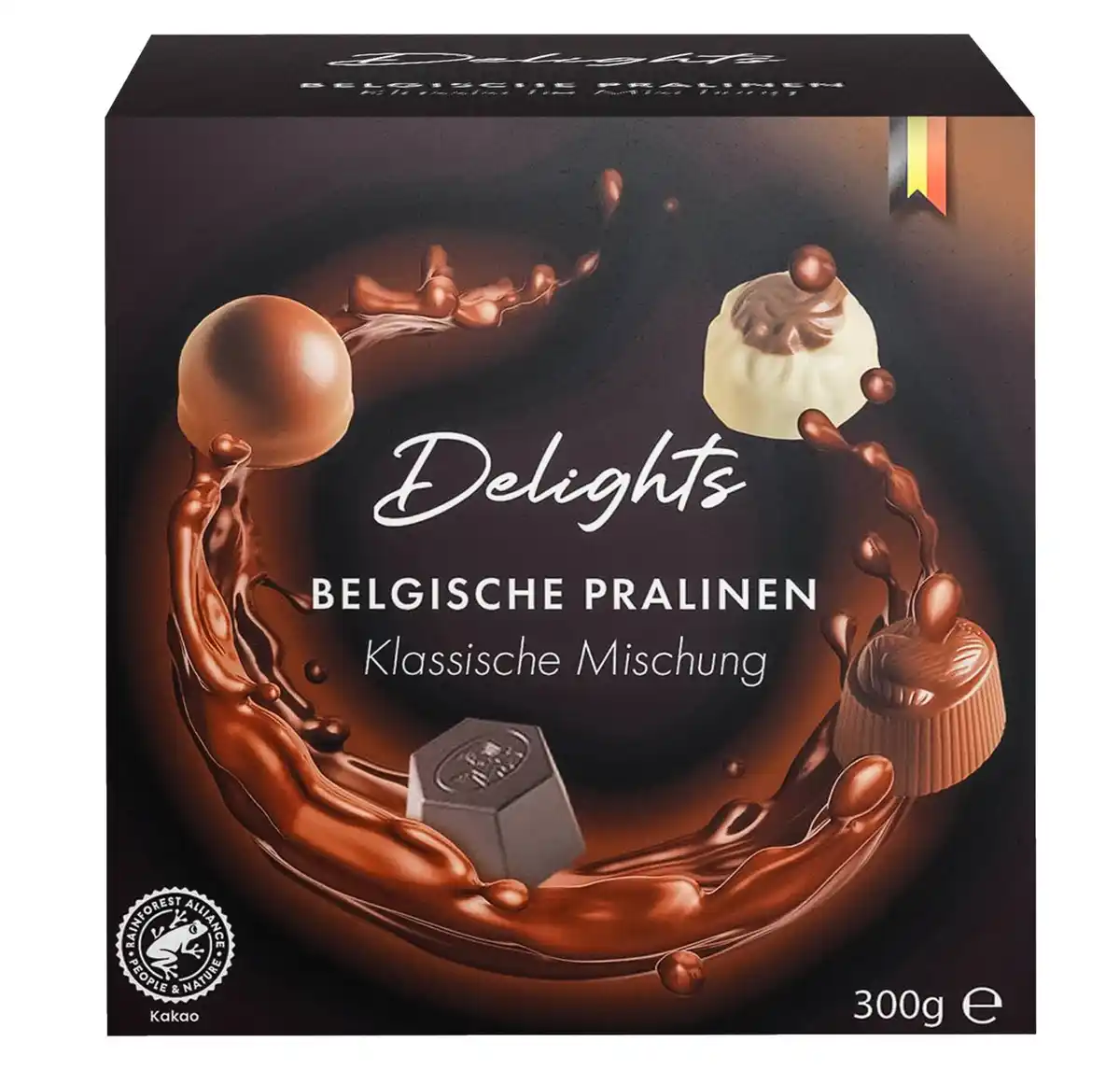 Bild 1 von DELIGHTS Belgische Pralinen, 300-g-Packg.