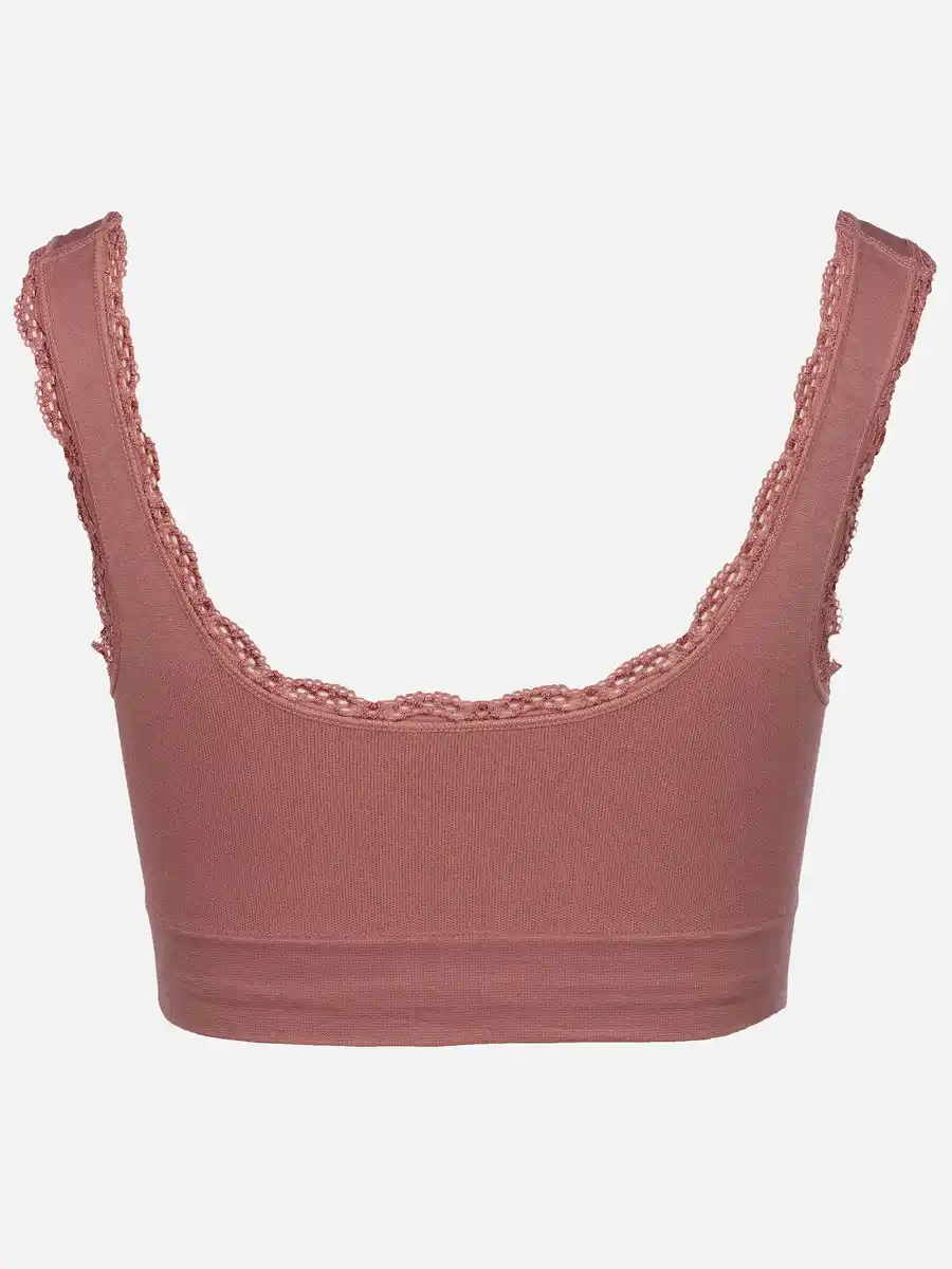 Bild 2 von Damen Bustier Seamless mit Spitze Rosa