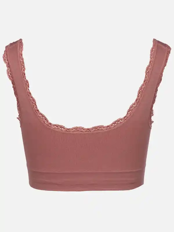 Bild 2 von Damen Bustier Seamless mit Spitze Rosa