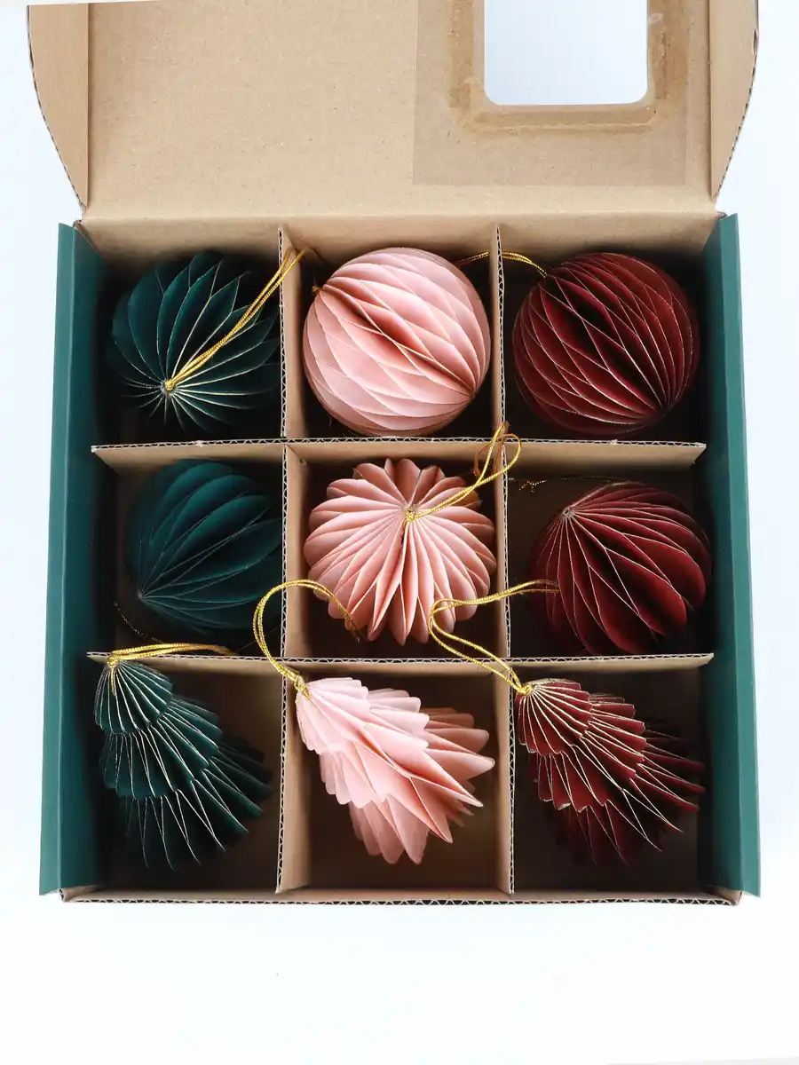 Bild 3 von Weihnachtsbaum Schmuck-Set, 9tlg. Bunt