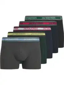 Jack & Jones JACFAZE SOLID Trunks im 5er-Pack Blau