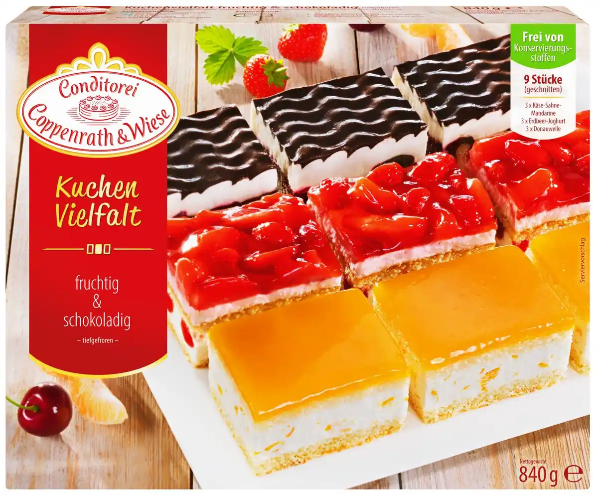 Bild 1 von COPPENRATH & WIESE Kuchen-Vielfalt, 9 St. = 840-g-Packg.
