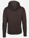 Bild 1 von Herren Bikersweatjacke mit Kapuze Braun