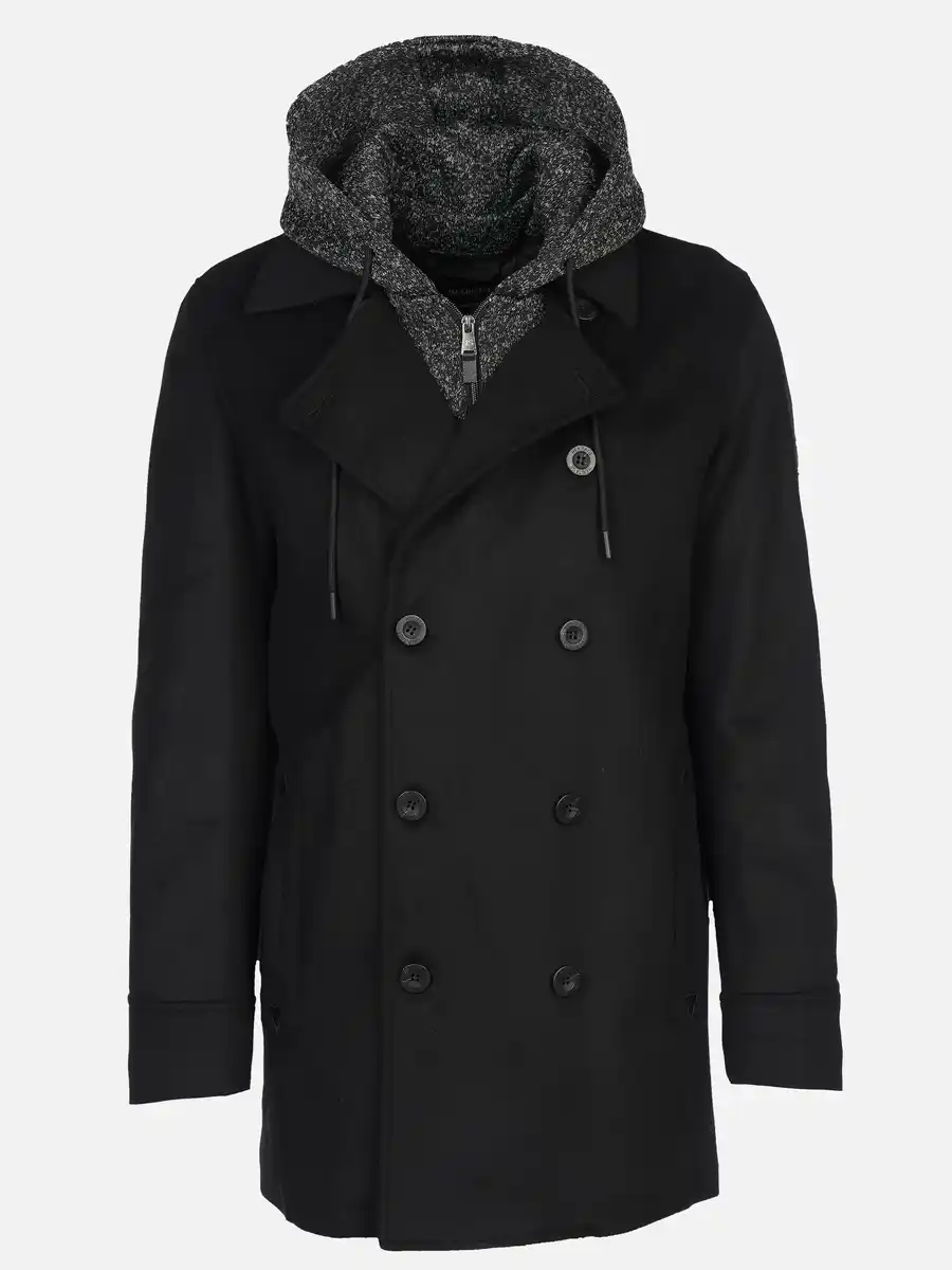 Bild 1 von Herren Mantel im 2in1 Look Schwarz