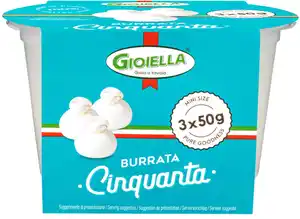 GIOIELLA Burrata Cinquanta, 3 St. = 320-g-Becher