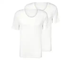 2 Jersey-Halbarm-Unterhemden